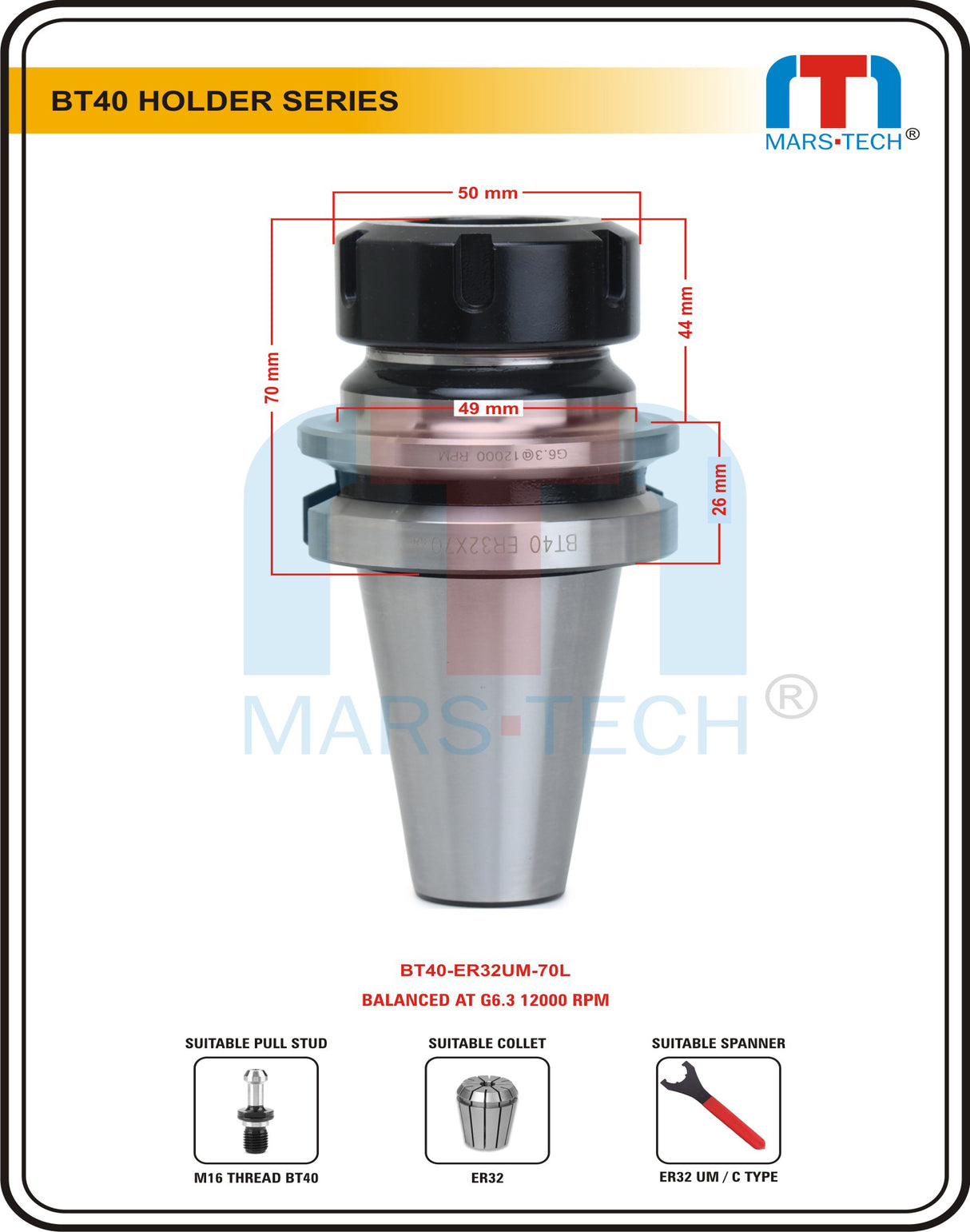 BT40 ER Collet Chuck ER32 UM