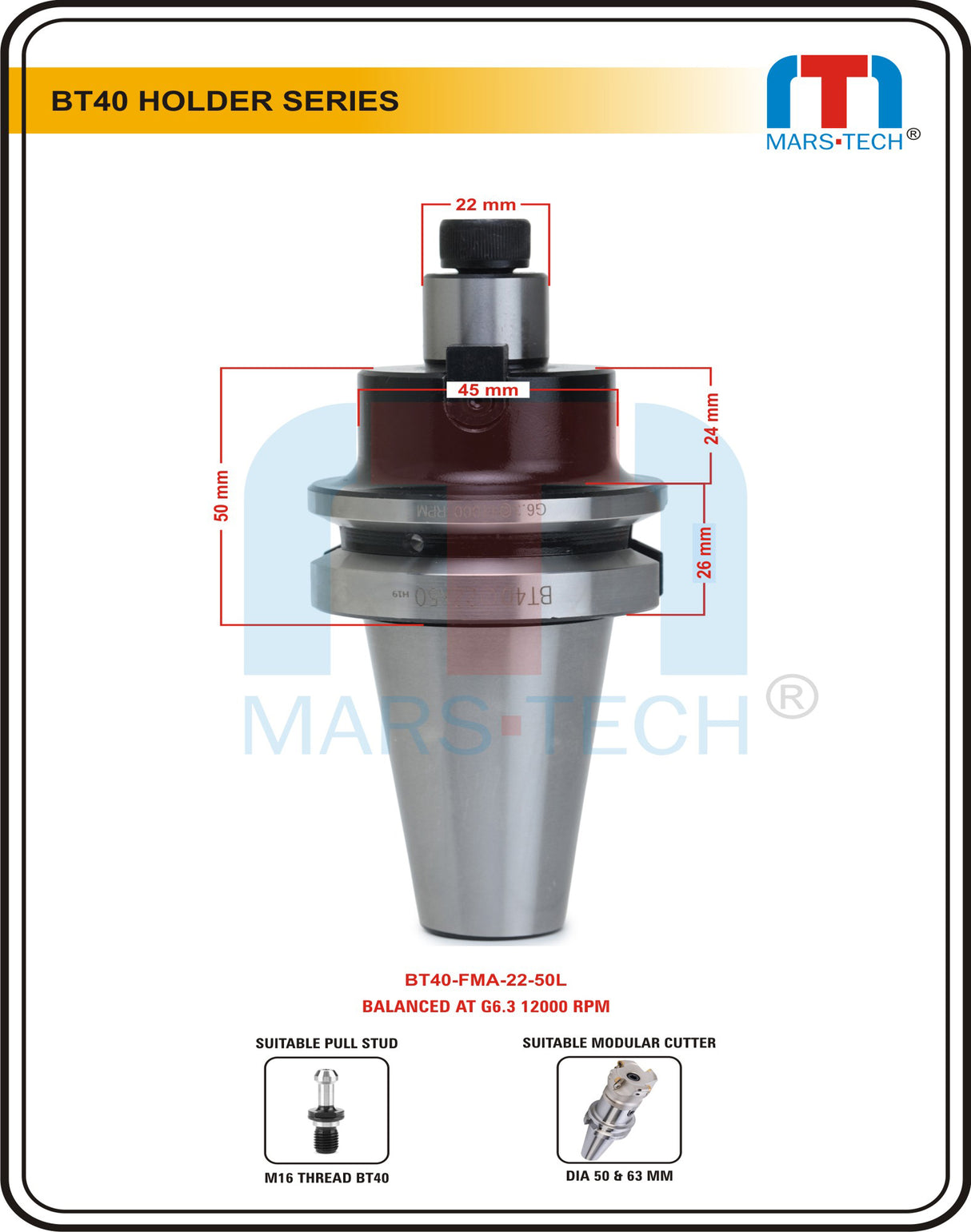 BT40 FMB FMC FMA Face Milling Holder