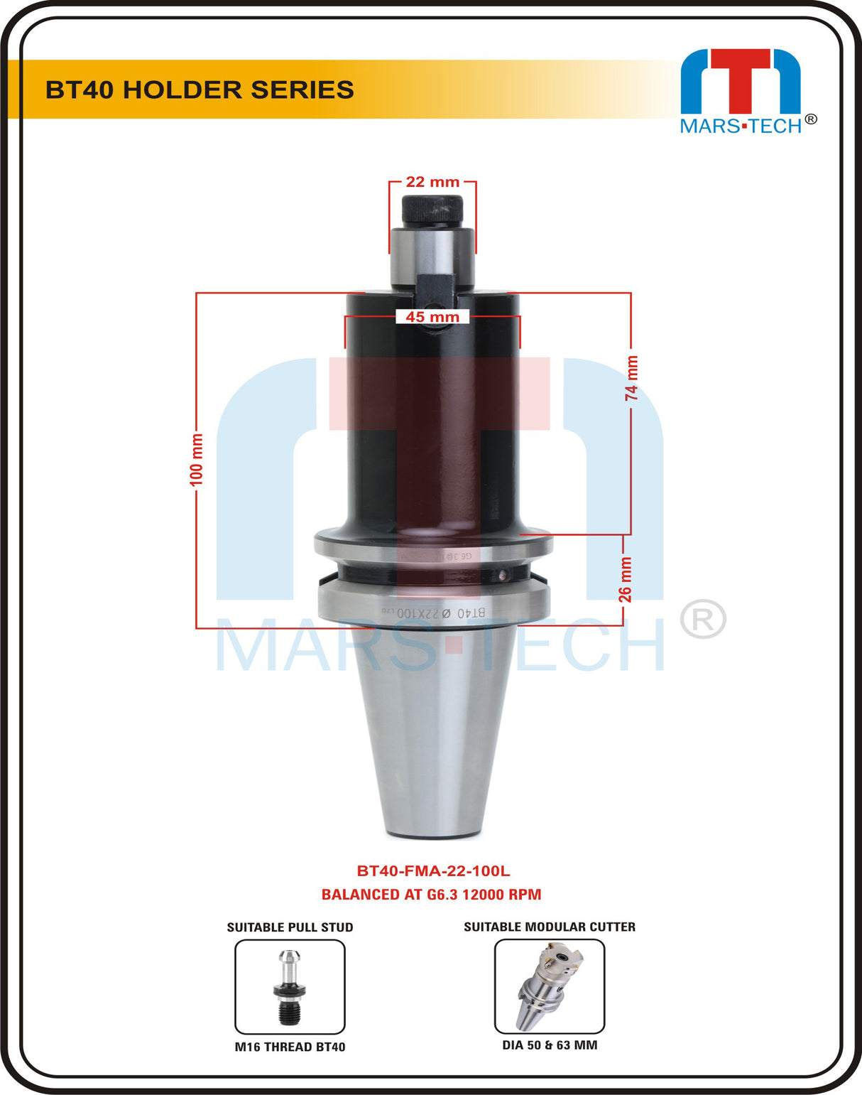 BT40 FMB FMC FMA Face Milling Holder