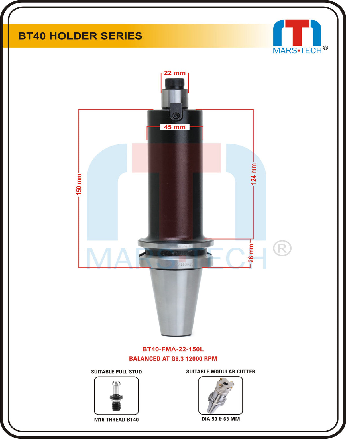 BT40 FMB FMC FMA Face Milling Holder