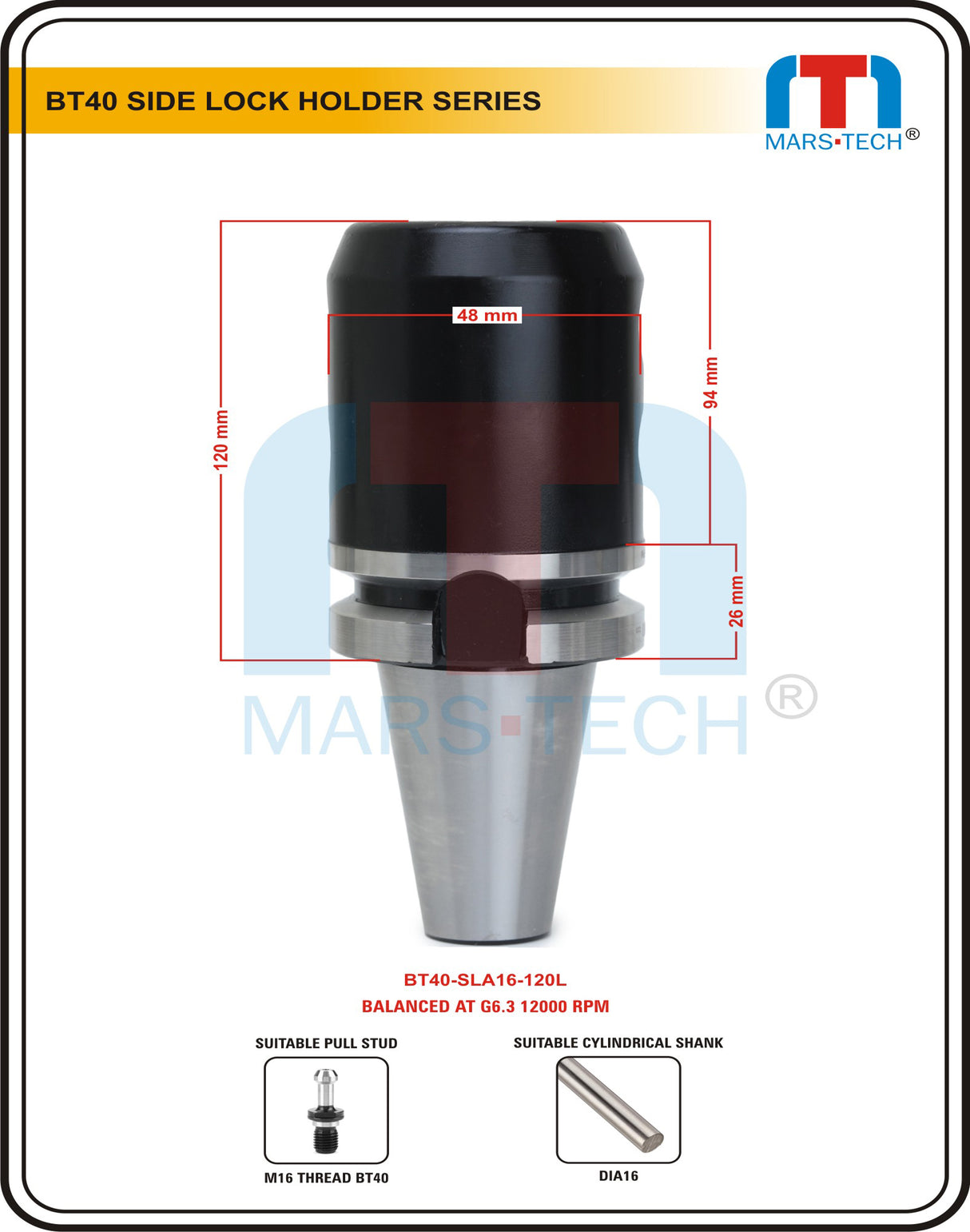 BT40 Side Lock Adaptor