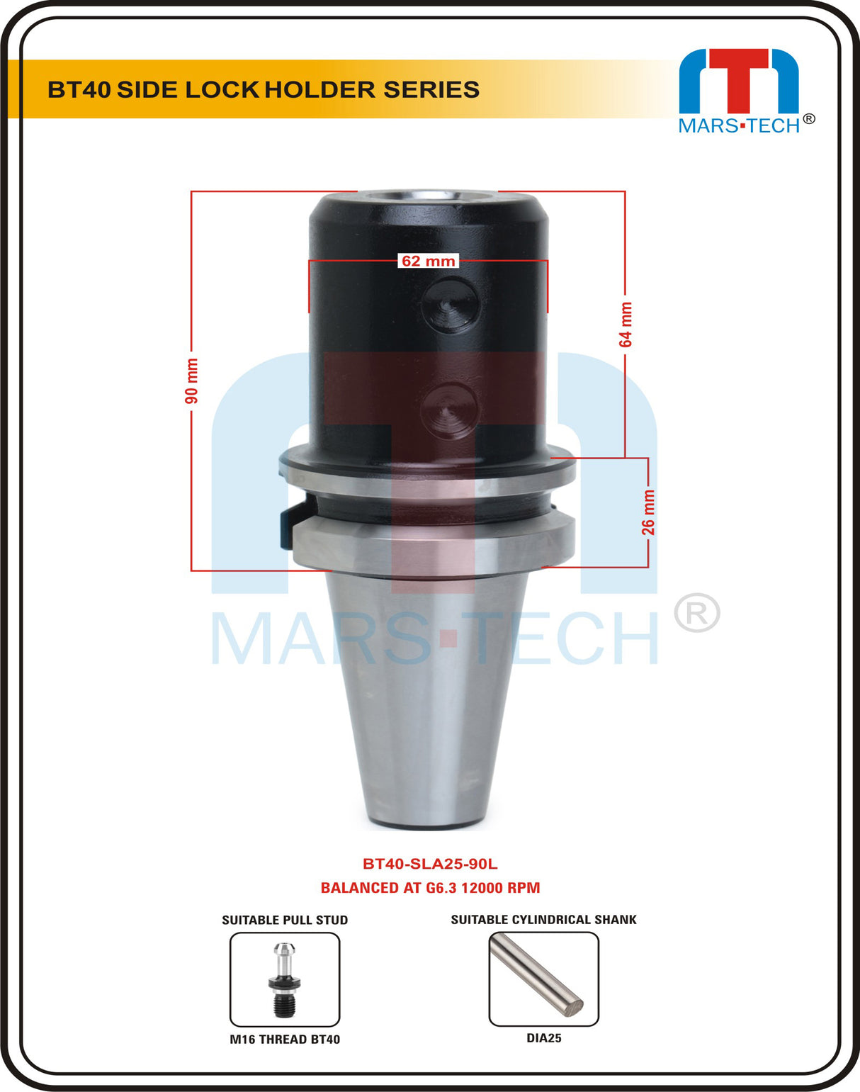 BT40 Side Lock Adaptor