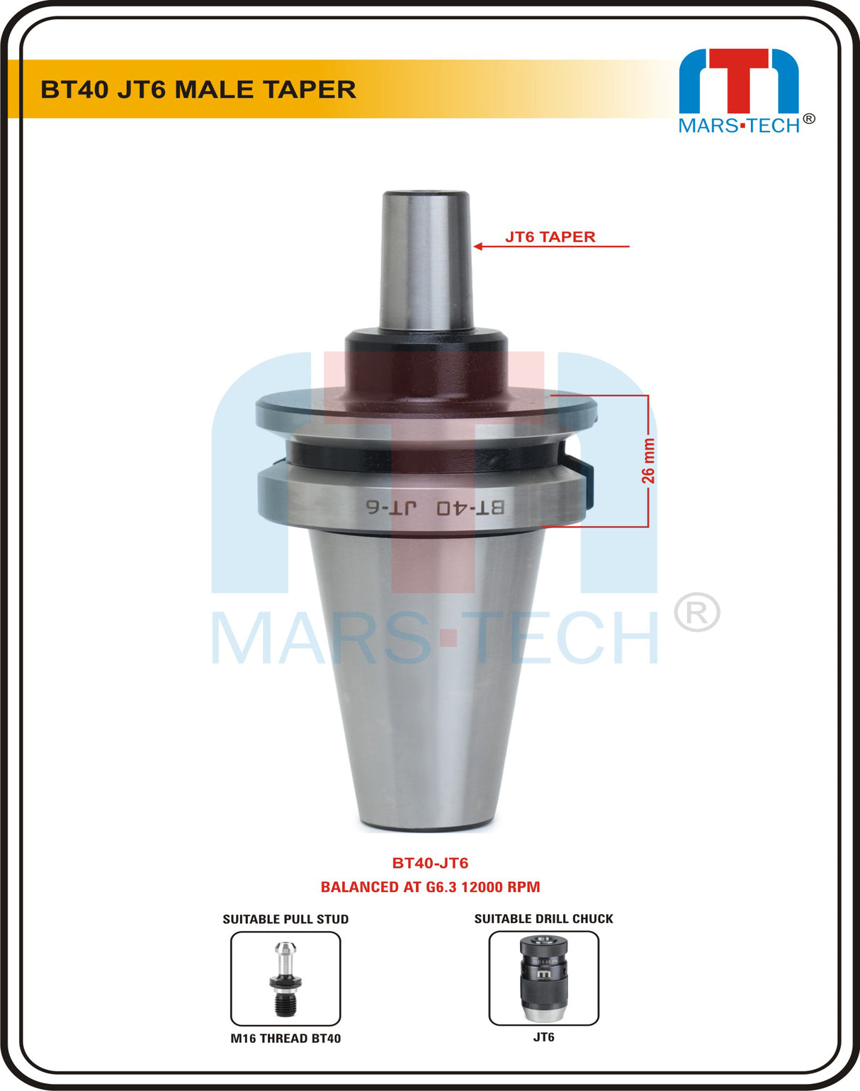 BT40 JT6 Adaptor Holder