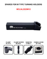 MCLNL/R cnmg holder in 2020/2525 shank pack of 1