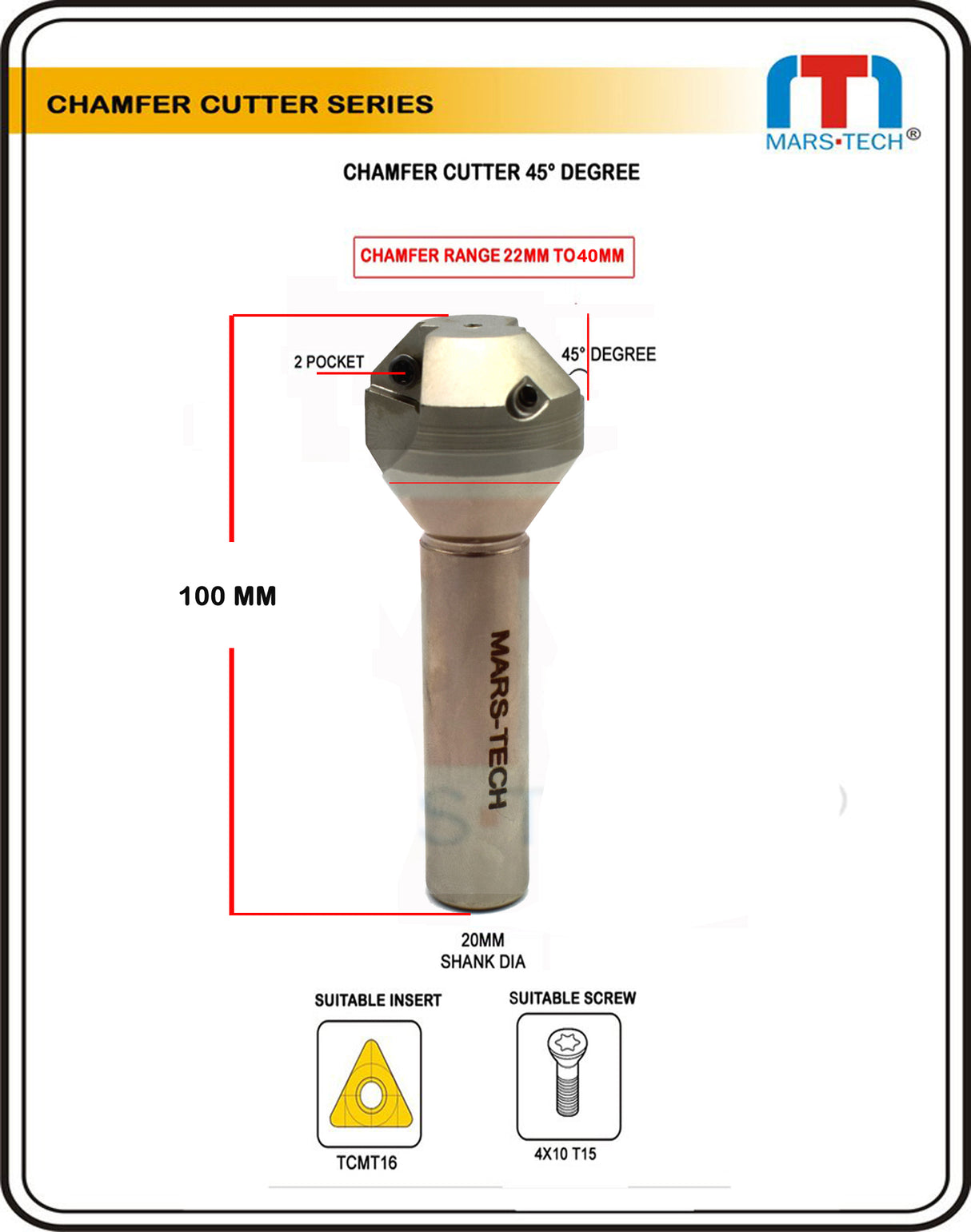 Chamfer Cutter 45 Degree