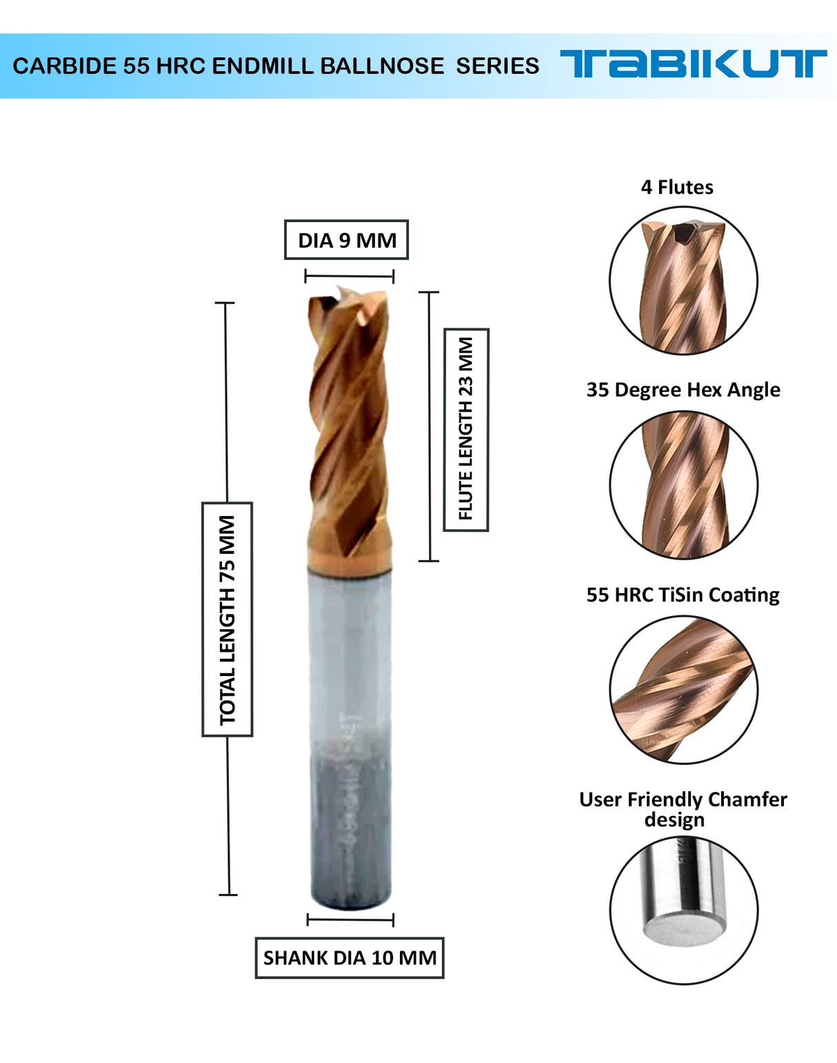 9mm carbide endmill