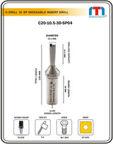 10.5 mm u drill - CNC Machine Tools