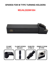 Thumbnail for DNMG1506 Turning Holder MDJNR/L 2020/2525 M15 pack of 1