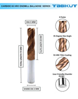 4 flutes carbide endmill