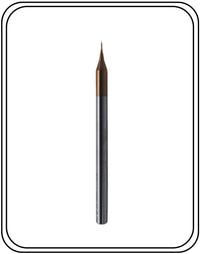 Thumbnail for Micro Endmill 0.9 Mm 4mm Shank 2 Flutes (60 HRC)