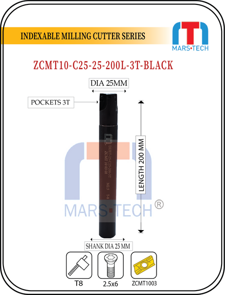 25 mm ZCMT10 Insert cutter