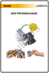 Radius gauge ring type 0.75 TO 5 MM