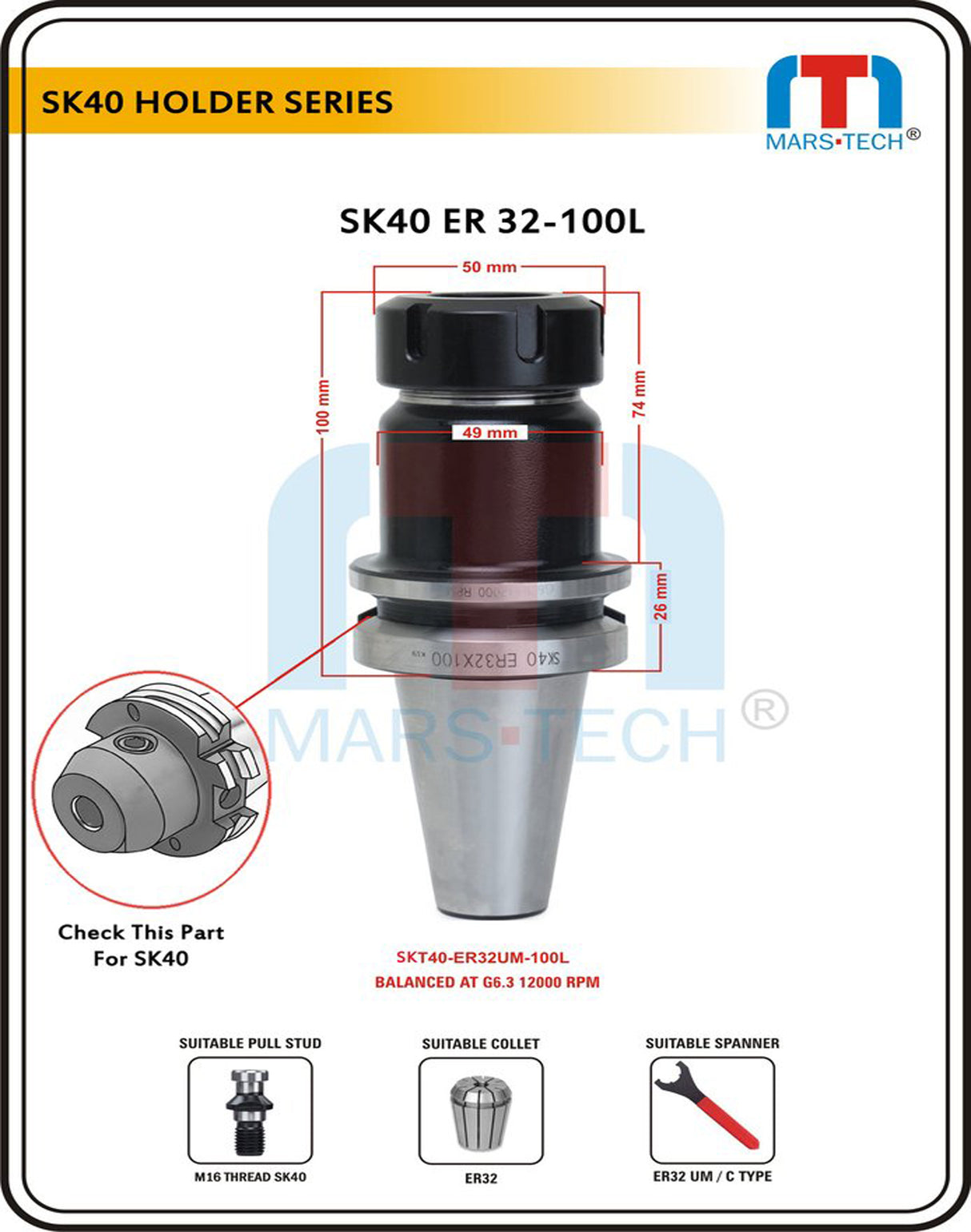 SK40 ER Collet Chuck