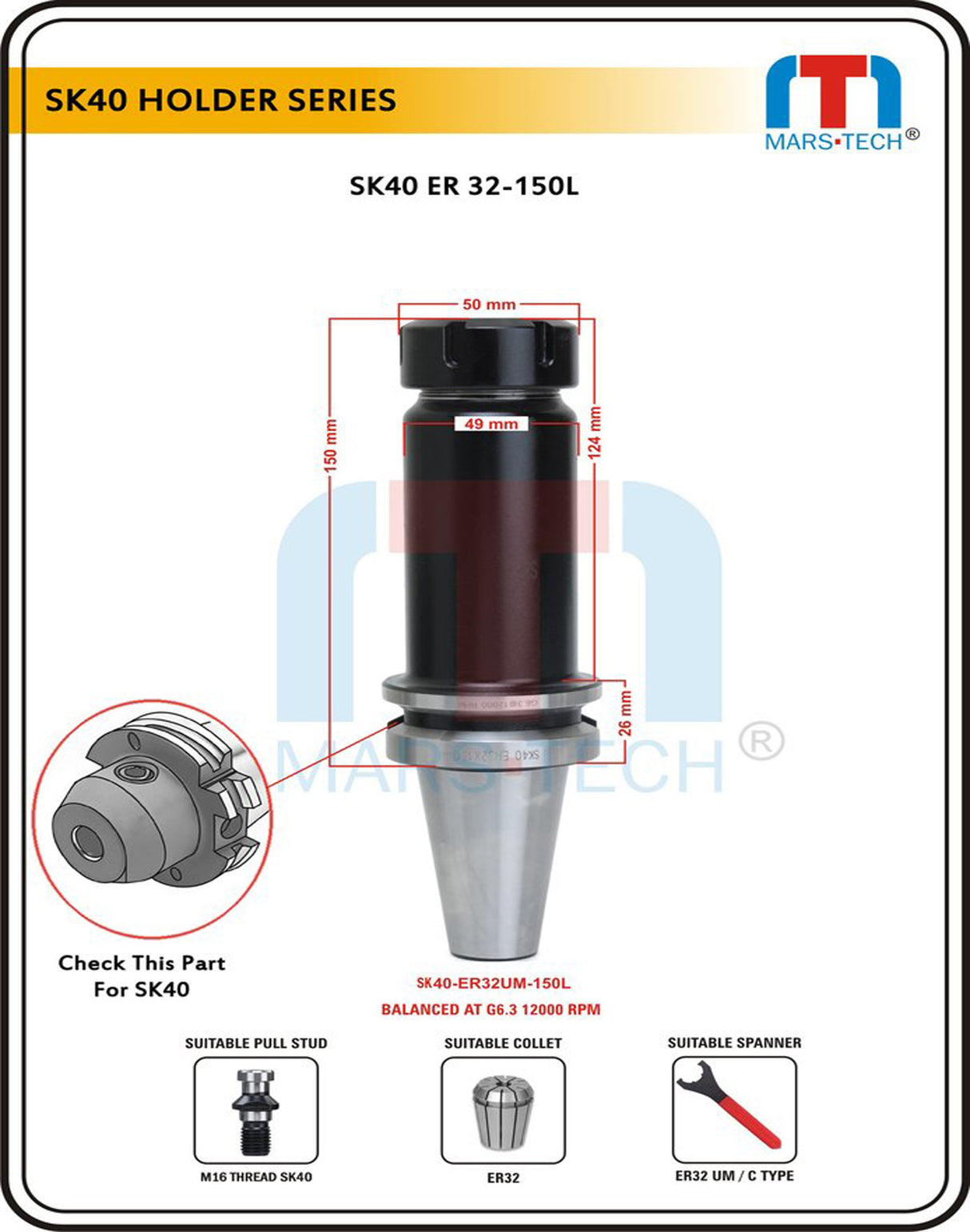 SK40 ER Collet Chuck