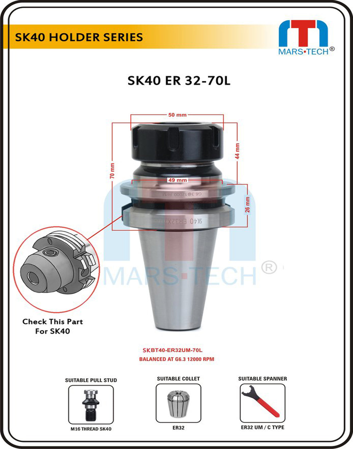 SK40 ER Collet Chuck