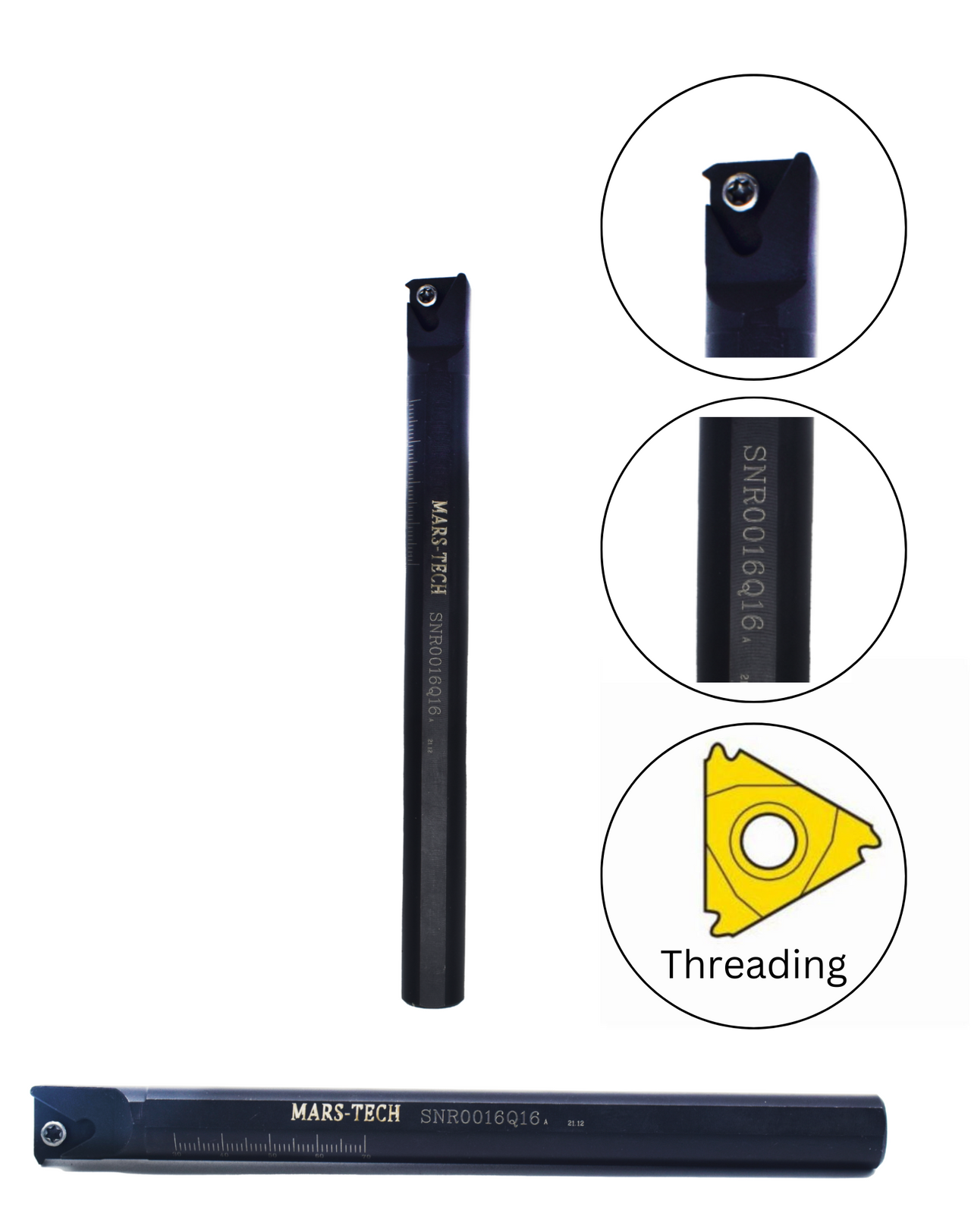 Threading Boring bar 16/20/25/32/40 mm 16IR threading insert pack of 1 ...