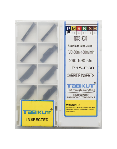 TDC Grooving Inserts 2/3/4 mm Suitable To Taegutec Holder Pack Of 10