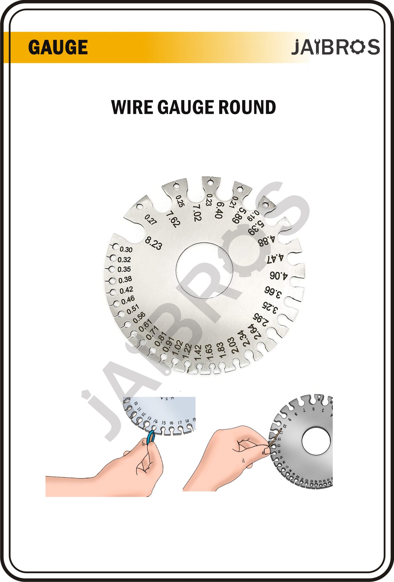 Wire Gauge Round shape