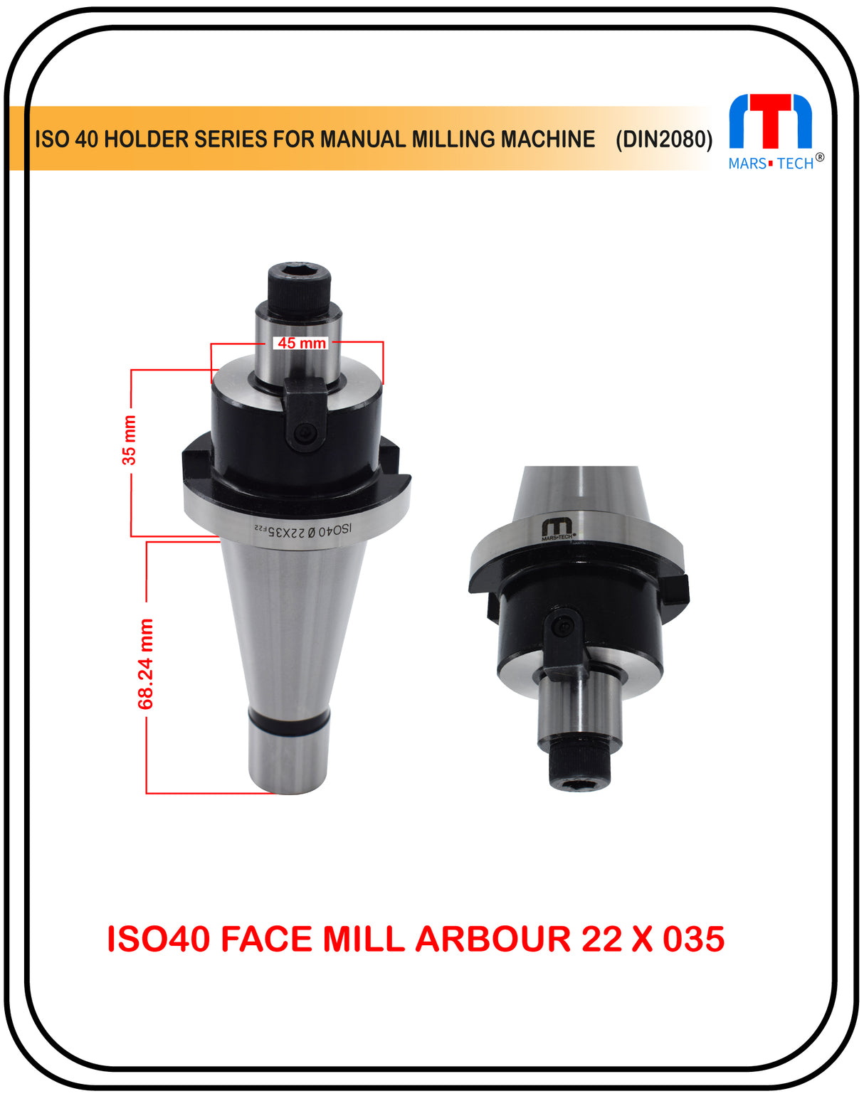 ISO 40 Holder face mill arbor adaptor