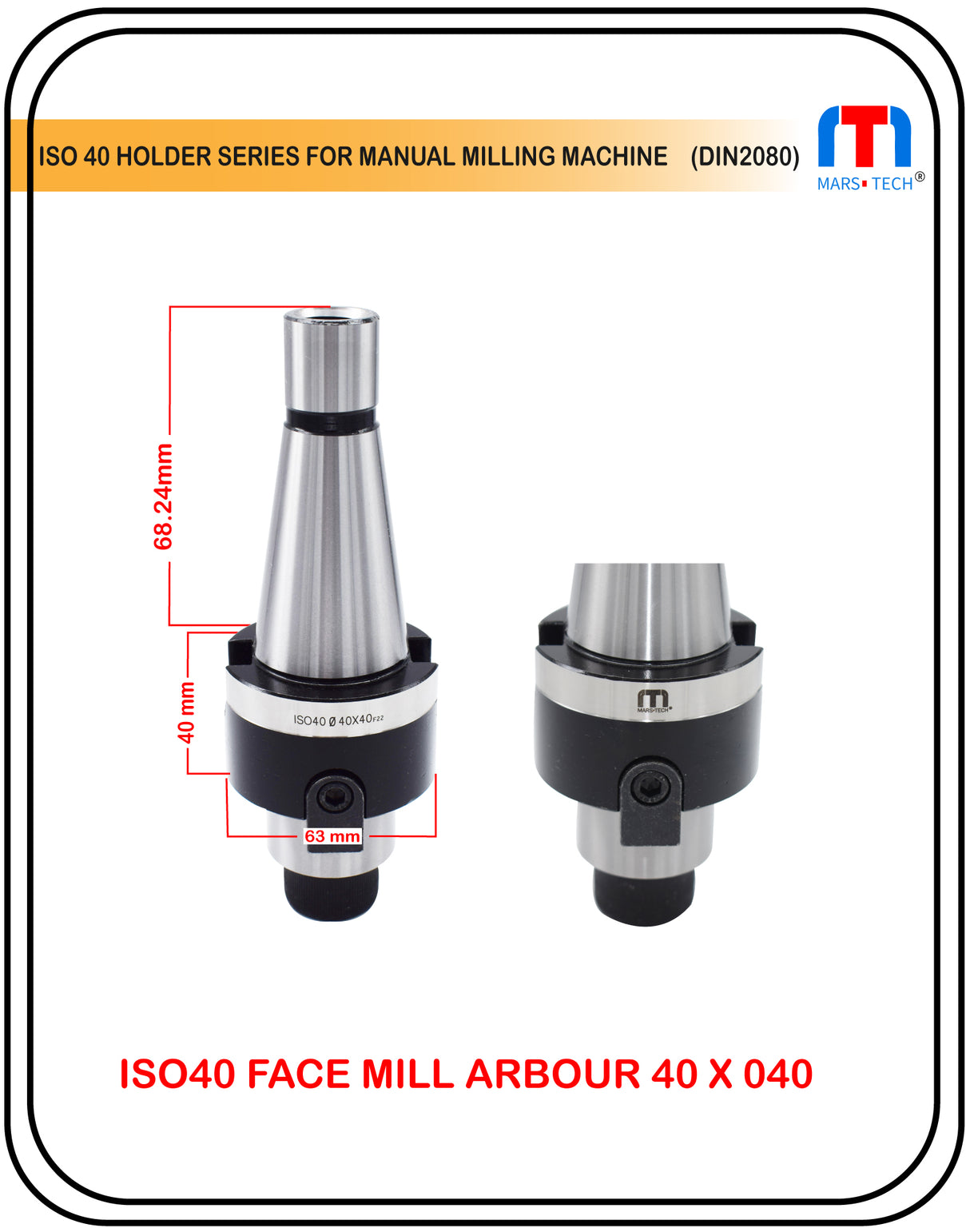 ISO 40 Holder face mill arbor adaptor