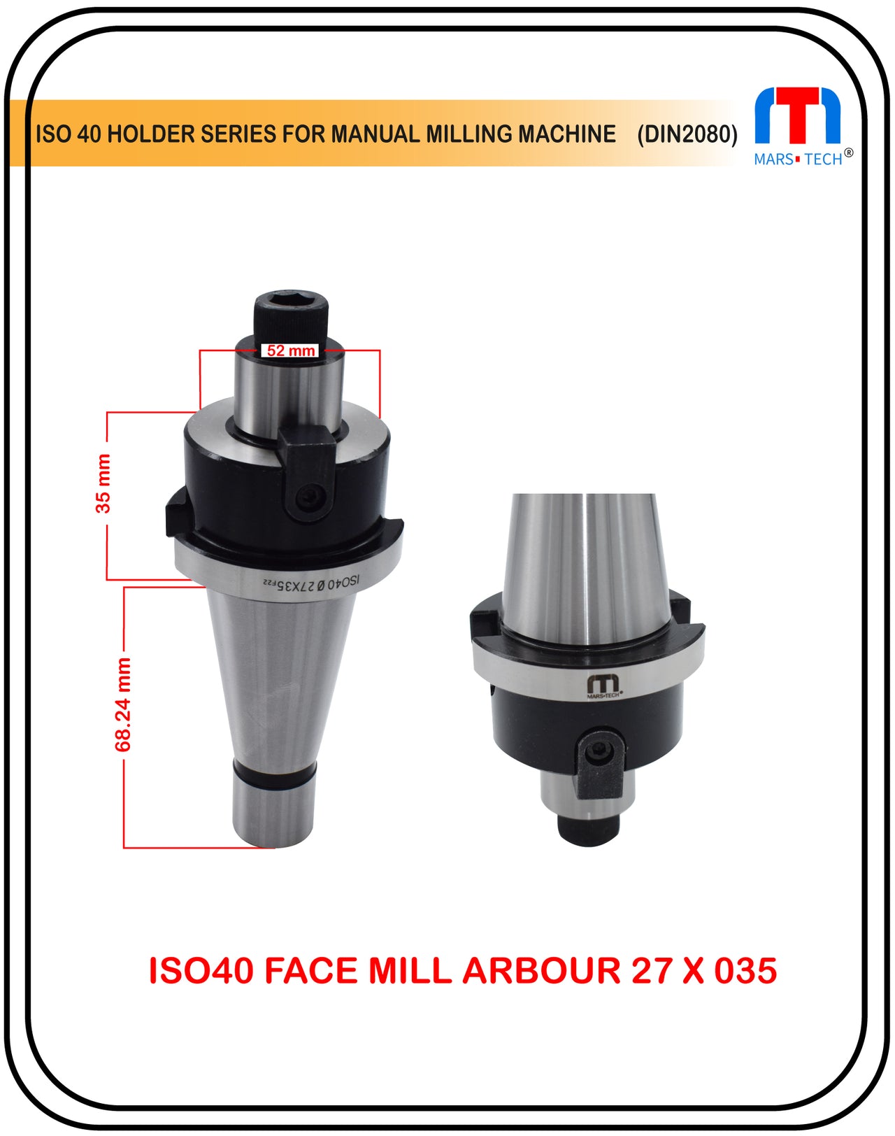 ISO 40 Holder face mill arbor adaptor