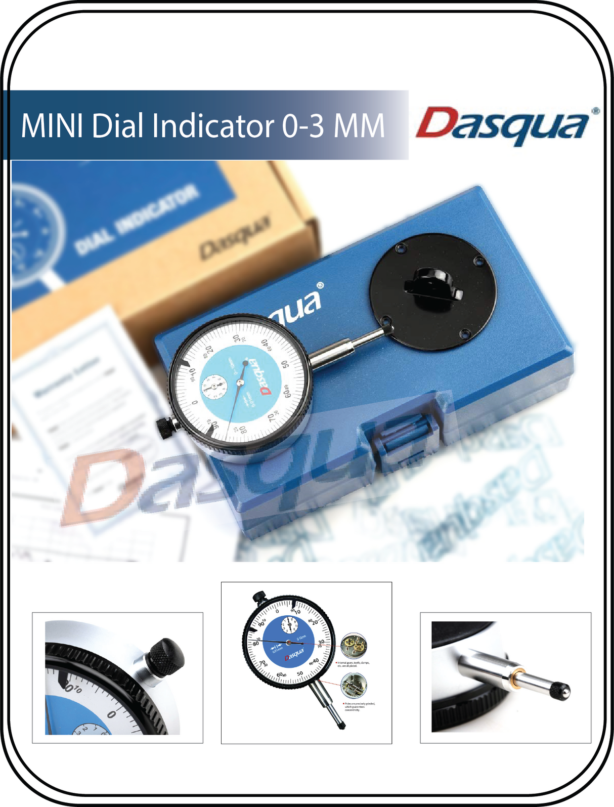 DASQUA High Accuracy MINI Dial Indicator