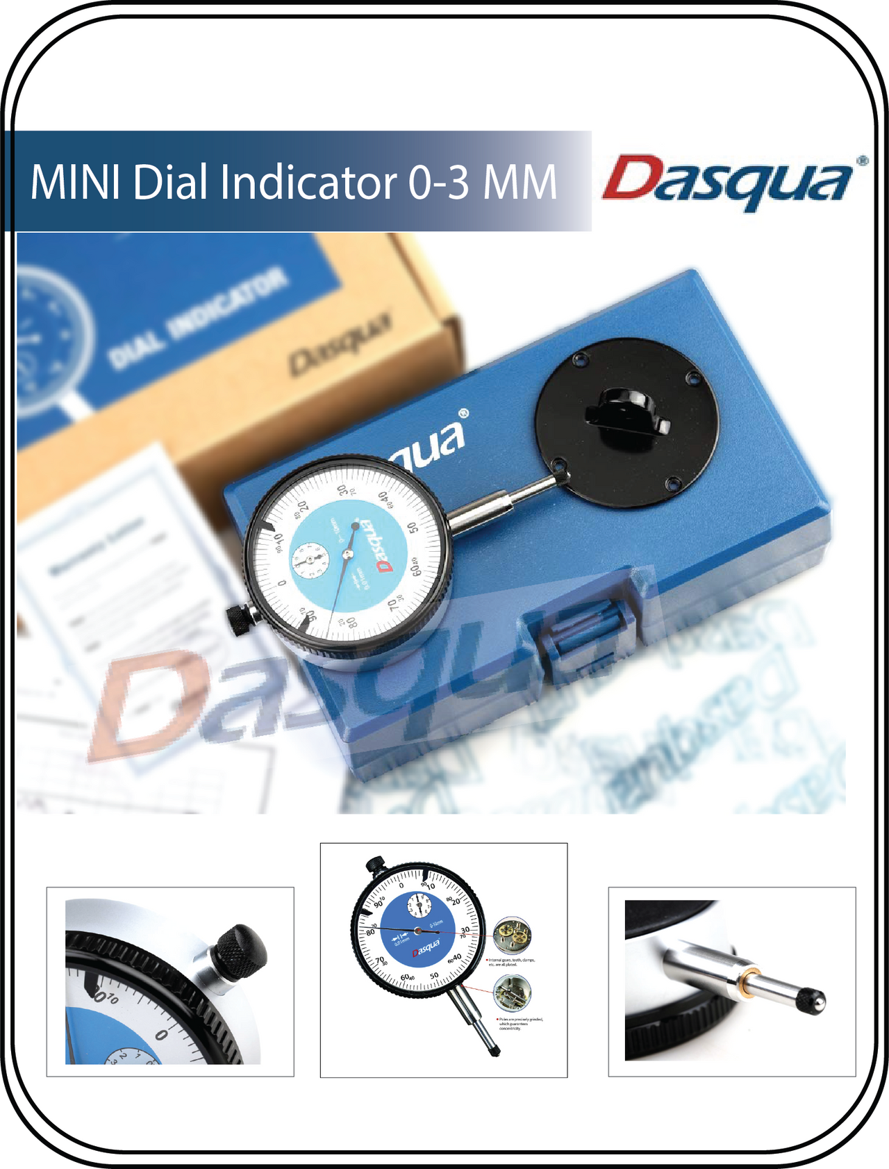 DASQUA High Accuracy MINI Dial Indicator