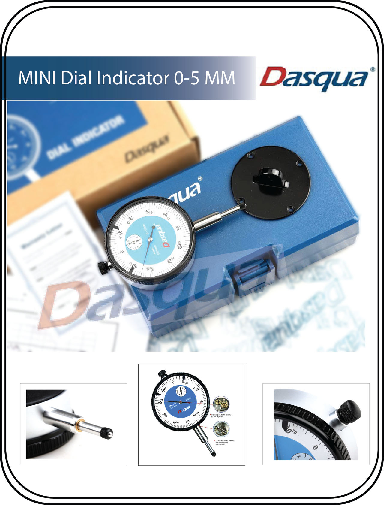 DASQUA High Accuracy MINI Dial Indicator