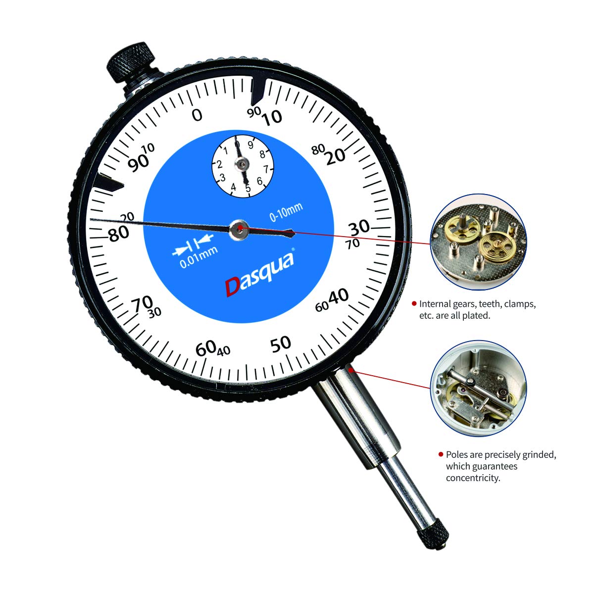 DASQUA High Accuracy MINI Dial Indicator